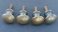4 Solid Brass Barrister Bookcase 5/8" Round Knobs Handles Stacking Bookcase #K2