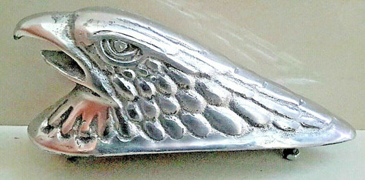 Vintage Style Eagle Head Car Front Cover Aluminum Hood Ornament Badge Emblem