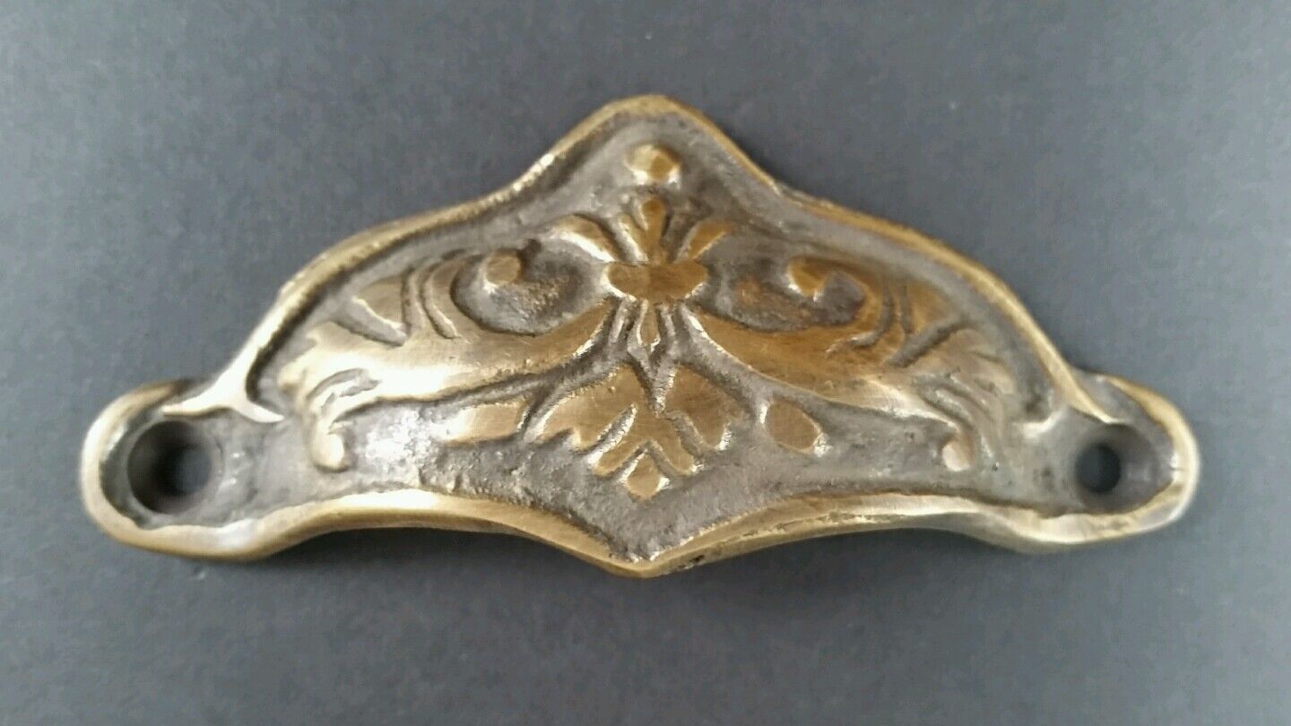 6 Brass Antique Style Victorian Swag Apothecary Cabinet Drawer Handles Pull #A10
