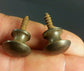 1 x Solid Brass VERY SMALL Stacking Barrister Bookcase 7/16" Knob drawer Pull #K