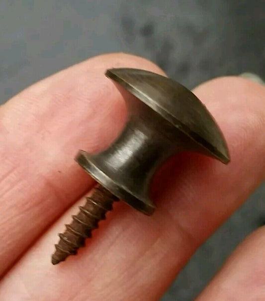 1 x Solid Brass Stacking Barrister Bookcase, Machinist chest 5/8" Knob Pull #K2