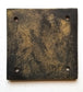 Art Deco Door PUSH sign plaque Rare Antique POLISHED solid brass 2-1/2" #F14