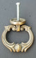 2 Ornate Handles Pulls w Detailed Drop Ring Antique Vintage Style 1-3/4" #H10