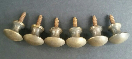 10 Solid Brass Stacking Barrister Bookcase 5/8" Round Knobs Pulls Handles #K2