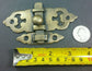 6 x Ornate Antique Style Solid Brass Door Latch Lock Bolt Barn Gate Cabinet #X11
