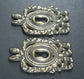 2 Vintage Antique Style Ornate French Eschutcheons Key Hole Covers 2 1/2" #E13