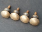 4 Solid Brass VERY SMALL Stacking Barrister Bookcase 7/16" Knobs drawer Pulls #K