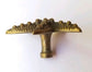 4 Starfish Brass Knobs Drawer Pull Handles 2" Ocean Beach Seaside #K9