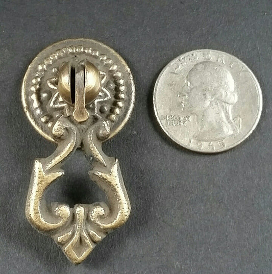 4 Teardrop Handles Pulls Ornate Victorian Antique Style 2" with 4 bolts # H8