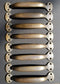 8 Solid Brass Large Strong File Cabinet Trunk Chest Handles Pull 5-1/2" wide #P1