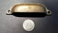4 Ant Style Solid Brass Apothecary Cup Drawer Bin Pull Handles 3-3/8" cntrs #A19