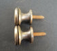 2 Solid Brass Stacking Barrister Bookcase 5/8"dia Knobs drawer Pulls #K26