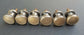 6 Solid Brass Stacking Barrister Bookcase 5/8"dia Knobs drawer Pulls #K26