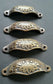 12 Apothecary Drawer Cup Bin Pull Handles 3-1/2"c. Antique Vict. Style Brass #A1