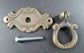 Set of 6 Ornate Victorian Antique Style Brass Ring Pull Handles 2-1/8" #H16