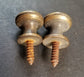 2 Solid Brass SMALL Stacking Barrister Bookcase 1/2"dia Knobs drawer Pulls #K18