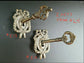 2 Vintage Antique Style Ornate French Eschutcheons Key Hole Covers 2 1/2" #E13