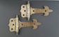 2 Solid Brass Rat Tail Hinges Furniture Tool Box, Door, Chest 4-3/4"w. #Z28