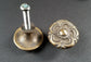 2  Antique Vintage Style French Provincial Brass Floral Knobs Pulls Handles #K19