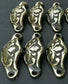 2 Antique Vict. Style Apothecary Drawer Bin Pull Handles "POLISHED" 2-3/8"c. #A3