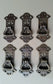 6 Chinese Chippendale style Ornate Brass pendant Handle drawer pulls 2 7/8" #H20