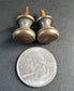 2 Solid Brass SMALL Stacking Barrister Bookcase 1/2"dia Knobs drawer Pulls #K18