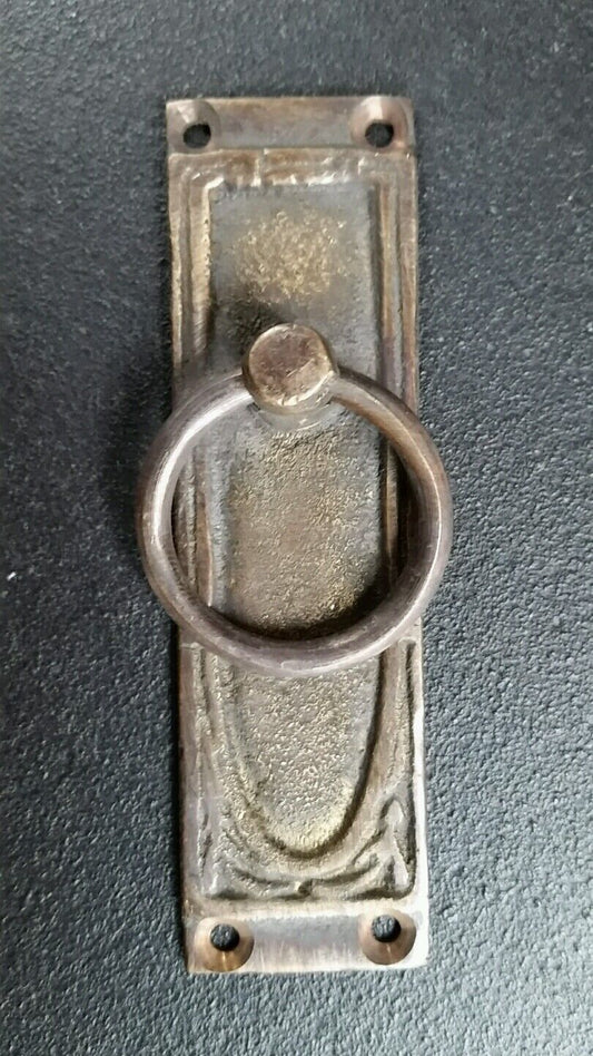 6 Vntage Antique Style Ring Pull Handles Vertical 3-3/8"tall x 1"wide #H36