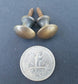 Pair (2) Solid Brass Stacking Barrister Bookcase Hoosier 5/8" Knobs Pulls #K2