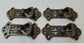 4 Chinese Chippendale style Ornate Brass pendant Handle drawer pulls 2-7/8" #H20