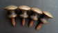 4 Solid Brass VERY SMALL Stacking Barrister Bookcase 7/16" Knobs drawer Pulls #K