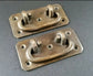 Set of 2 Antique Style TRUNK PULL Drop Handle Trap Door Toolbox 3-1/4" wide #P12