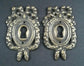 2 Vintage Antique Style Ornate French Eschutcheons Key Hole Covers 2 1/2" #E13