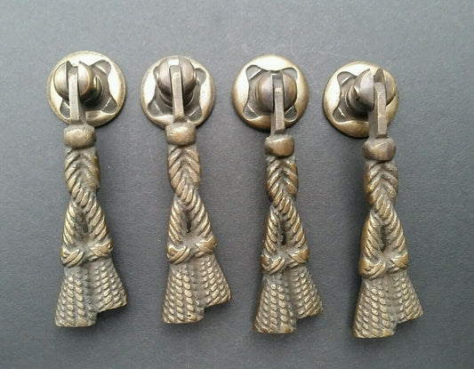 4 Rope and Tassle Handles Pulls Antique Classic Style 2 3/4" #H5