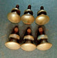 8 Solid Brass VERY SMALL Stacking Barrister Bookcase 7/16" Knobs drawer Pulls #K