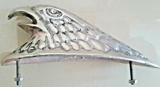 Vintage Style Eagle Head Car Front Cover Aluminum Hood Ornament Badge Emblem