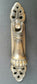 6 x Antique Style Vertical Brass Ornate Pendant Drop Pull Handles 2-7/8" #H6