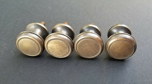 4 Solid Brass Stacking Barrister Bookcase 5/8"dia Knobs drawer Pulls #K26