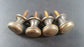 10 Solid Brass SMALL Stacking Barrister Bookcase 1/2"dia Knobs drawer Pulls #K18