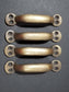 2 Solid Brass Antique Style File Cabinet Trunk Handles, 3-7/8"w. Strong #P2
