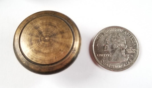 8 x Solid Brass Cabinet Cupboard Drawer Round Knobs Pull Handle 1-3/16" dia #K21