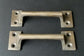 2 Antique Style Solid Brass Drawer File Cabinet Trunk Chest Handles 4-3/8"w #P13
