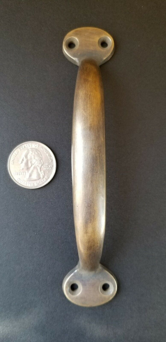 1 Solid Brass Large Strong File Cabinet Trunk Chest Handle Pull 4-3/4" cntr #P1