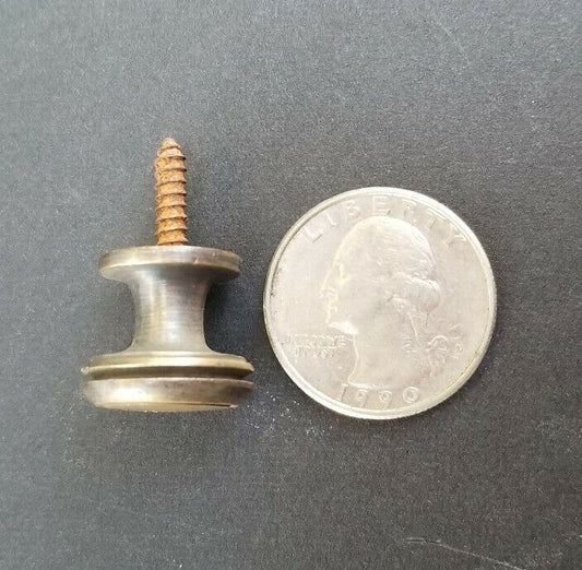 4 Solid Brass Stacking Barrister Bookcase 5/8"dia Knobs drawer Pulls #K26