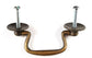 1 x Ant.Style Brass Swan Neck Bail Pull Drawer Cabinet Handles 2-3/4"cntr #H43