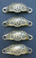4 Apothecary Drawer Cup Bin Pulls Handles Antique Victorian Style 3 9/16" #A2