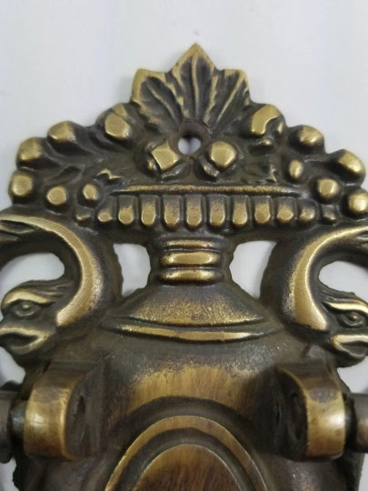 Unique Antique style solid Brass Neo-Classical Door Knocker #D7