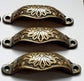 6 Ornate Apothecary Cabinet Drawer Cup Pull Handles Victorian Style 4 1/8" #A1