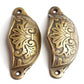 2 Ornate Apothecary Cabinet Drawer Cup Pull Handles Victorian Style 4 1/8" #A1
