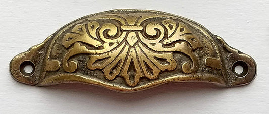 2 Ornate Apothecary Cabinet Drawer Cup Pull Handles Victorian Style 4 1/8" #A1