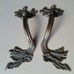 Pair (2) Large ,Louis XIV Rococo, French Provincial Door,Cabinet Handles, Solid Brass 8 1/2" #P6